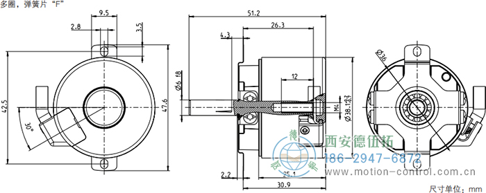 AD34光电绝对值电机反馈编码器外形及安装尺寸(多圈，弹簧片F) - 免费电影手机在线观看,中文精品久久久久国产网址,亚洲一级无码一区二区一,精品亚洲成AV人在线观看,中文字幕无码一区二区免费,中文字幕日本不卡一二三区