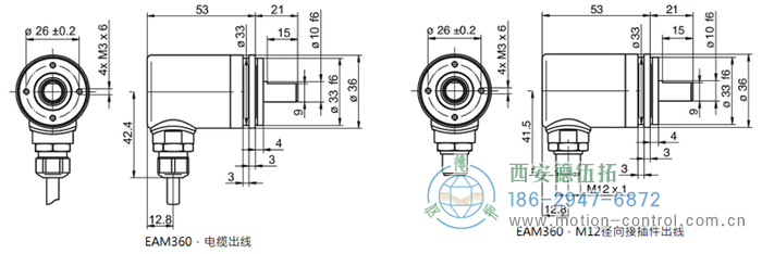 EAM360-S - CANopen&reg;磁式绝对值重载编码器外形及安装尺寸(实心轴，带同步法兰) - 免费电影手机在线观看,中文精品久久久久国产网址,亚洲一级无码一区二区一,精品亚洲成AV人在线观看,中文字幕无码一区二区免费,中文字幕日本不卡一二三区