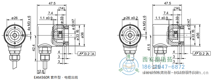 MAGRES EAM360R-K - Analog磁式绝对值重载编码器外形及安装尺寸(编码器套件) - 免费电影手机在线观看,中文精品久久久久国产网址,亚洲一级无码一区二区一,精品亚洲成AV人在线观看,中文字幕无码一区二区免费,中文字幕日本不卡一二三区