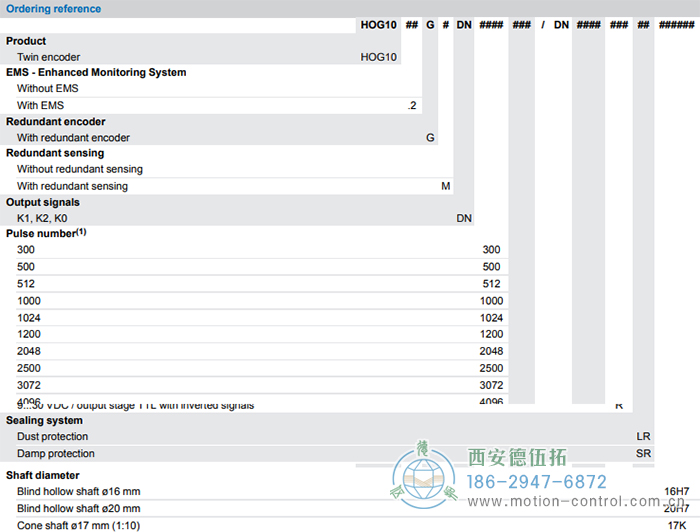 HOG10增量重载编码器订货选型参考(双编码器含两路电气独立的系统) - 免费电影手机在线观看,中文精品久久久久国产网址,亚洲一级无码一区二区一,精品亚洲成AV人在线观看,中文字幕无码一区二区免费,中文字幕日本不卡一二三区