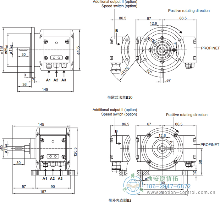 PMG10 - PROFINET绝对值重载编码器外形及安装尺寸(ø11 mm实心轴，带欧式法兰B10或外壳支脚 (B3)) - 免费电影手机在线观看,中文精品久久久久国产网址,亚洲一级无码一区二区一,精品亚洲成AV人在线观看,中文字幕无码一区二区免费,中文字幕日本不卡一二三区