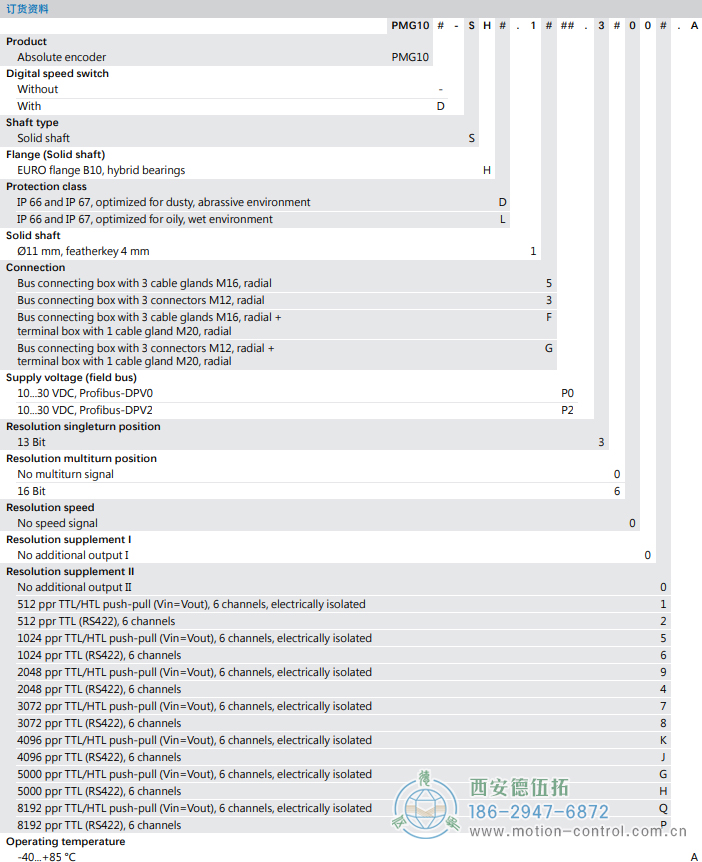PMG10 - Profibus DP绝对值重载编码器订货选型参考(ø11 mm实心轴，带欧式法兰B10或外壳支脚 (B3)) - 免费电影手机在线观看,中文精品久久久久国产网址,亚洲一级无码一区二区一,精品亚洲成AV人在线观看,中文字幕无码一区二区免费,中文字幕日本不卡一二三区