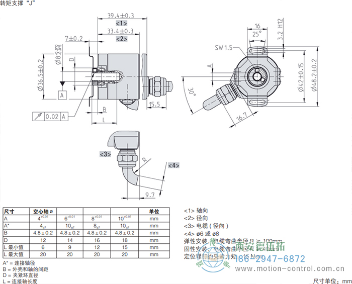 RI36-H空心轴光电增量通用编码器外形及安装尺寸(转矩支撑J) - 免费电影手机在线观看,中文精品久久久久国产网址,亚洲一级无码一区二区一,精品亚洲成AV人在线观看,中文字幕无码一区二区免费,中文字幕日本不卡一二三区