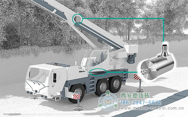 重载编码器在汽车起重机的应用示意图