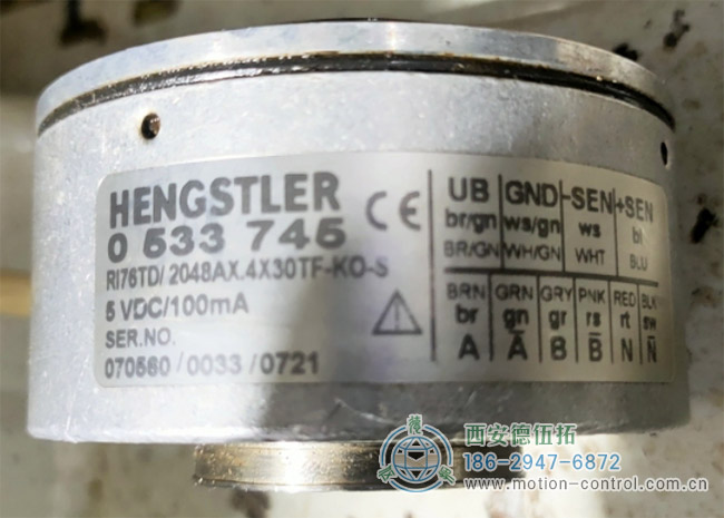 图为HENGSTLER RI76TD系列增量式编码器照片