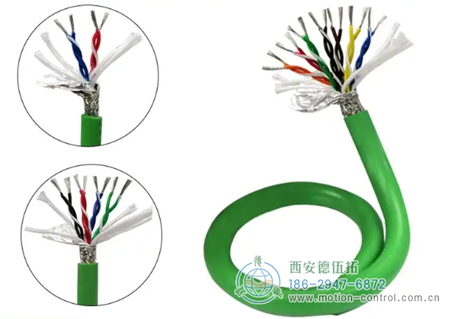 图为编码器常用的双胶屏蔽线缆的照片